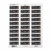 Pool Party of Shark or Mermaid Return Address Labe Etiket (Full Sheet)