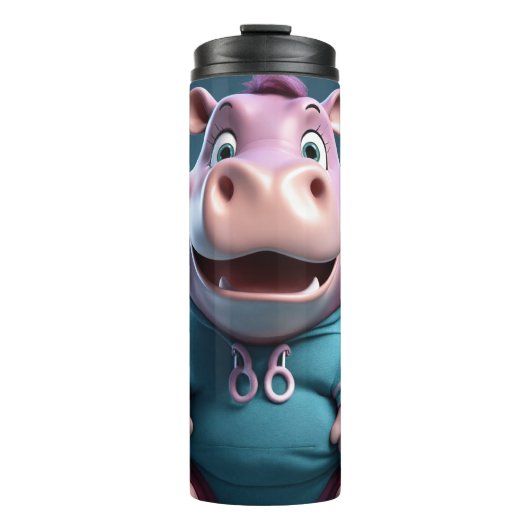 Pool Party Pals: Tumblers die een plons maken. Thermosbeker (Voorkant)
