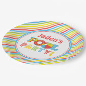 Pool Party Paper-Borden, Pool Party Decor Papieren Bordje (Gekanteld)