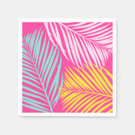 Pool Party Paper Napkins | Tropisch papier Napkins Servet