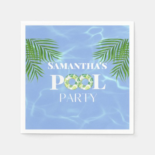 Pool Party Papier Servet (Voorkant)
