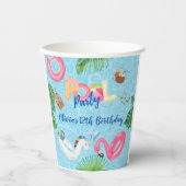 Pool Party Papieren Bekers (Voorkant)