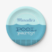 Pool Party Papieren Bordje (Voorkant)