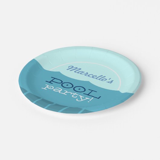 Pool Party Papieren Bordje (Gekanteld)