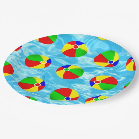 Pool Party Papieren Bordje (Gekanteld)