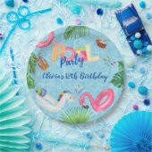 Pool Party Papieren Bordje (Feest)