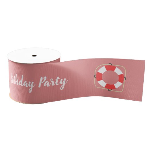 Pool Party Pink Gros Grain Ribbon Grosgrain Lint (Spoel)