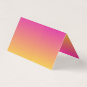 Pool Party Pink Yellow Food Label Tent Kaart (Achterkant)