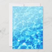 Pool Party Puppy Pawty Dog Verjaardag Kaart (Achterkant)