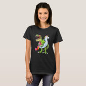 Pool Party Rex Dinosaur Unicorn Float Summer T-shirt (Voorkant volledig)
