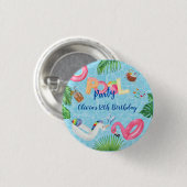 Pool Party Ronde Button 3,2 Cm (Voorkant /achterkant)