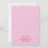 Pool Party Schattigee Cocktail Bachelorette Party Kaart (Achterkant)