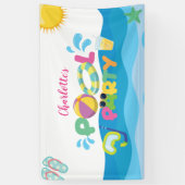 Pool Party Spandoek (Verticaal)