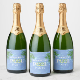Pool Party Sparkling Wijnetiket