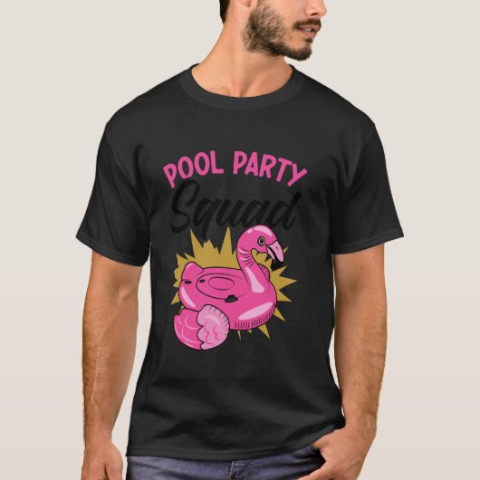 Pool Party Squad Beach Pool Party Matching Beach L T-shirt (Voorkant)
