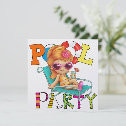 Pool Party - SRF Kaart (Staand voorkant)