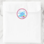 Pool Party-stickers Ronde Sticker (Tas)