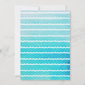 Pool Party Summer Birthday Invitation for Boy Save The Date (Achterkant)