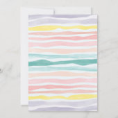 Pool Party Summer Girl Birthday Invitation Kaart (Achterkant)