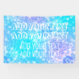 Pool party Summer party Beach party waterripples Spandoek