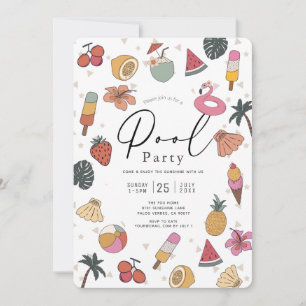 Pool Party Summer Swimming Adult Kaart