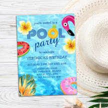 Pool Party Summer Swimming Water Birthday