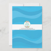 Pool Party Swim Birthday Invitation Kaart (Achterkant)