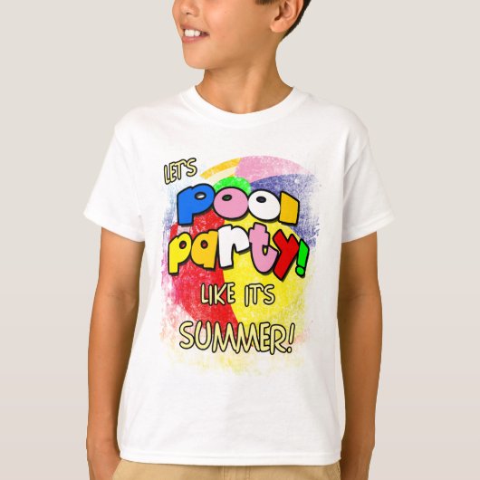 Pool Party T-shirt (Voorkant)
