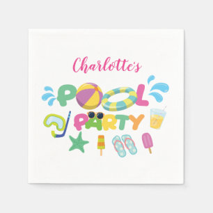 Pool Party-thema Servet