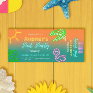 Pool Party Ticket Kaart