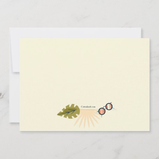 Pool Party Time Kaart (Achterkant)