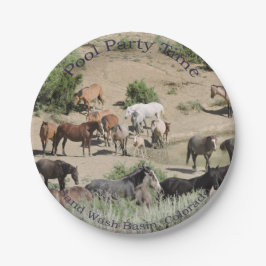 Pool Party Time Sand Wash Basis Papieren Bordje