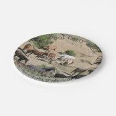 Pool Party Time Sand Wash Basis Papieren Bordje (Gekanteld)