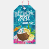 Pool Party | Tropisch Verjaardagsfeestje  Cadeaulabel (Voorkant)