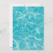 Pool Party Tropische zomer Kaart (Achterkant)