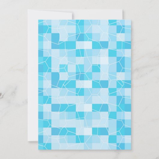 Pool party-uitnodiging kaart (Achterkant)