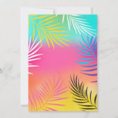 POOL PARTY Uitnodiging Meisje Tiener Volwassen Poo (Achterkant)