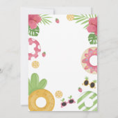 Pool Party uitnodiging, Pool Verjaardag uitnodigin Kaart (Achterkant)