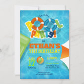 Pool Party Uitnodiging - Pool / Zomer Uitnodiging (Voorkant)