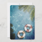 Pool Party | Uitnodiging voor zwemvogels (Achterkant)