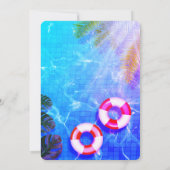 Pool Party | Uitnodiging voor zwemvogels (Achterkant)