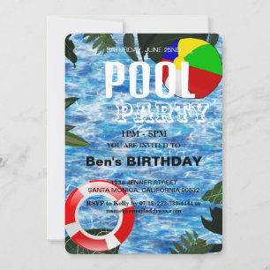 Pool Party   Uitnodiging voor zwemvogels