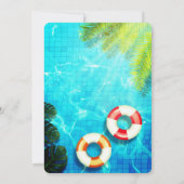 Pool Party | Uitnodiging voor zwemvogels (Achterkant)