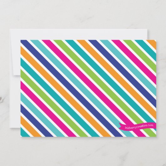 Pool Party Uitnodiging - Zomer Splash (Achterkant)