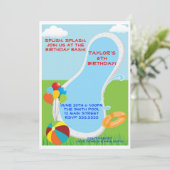 Pool Party-uitnodigingen Kaart (Staand voorkant)