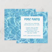 Pool Party-uitnodigingen Kaart (Voorkant / Achterkant)