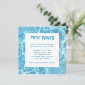 Pool Party-uitnodigingen Kaart (Staand voorkant)