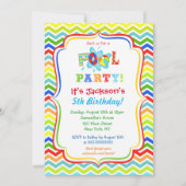 Pool Party-uitnodigingen Kaart (Voorkant)