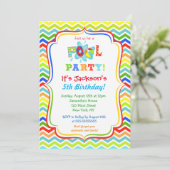 Pool Party-uitnodigingen Kaart (Staand voorkant)