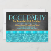 Pool Party-uitnodigingen Kaart (Voorkant)